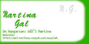 martina gal business card